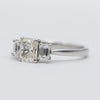 Stunning Platinum Trilogy Radiant Cut Diamond Ring