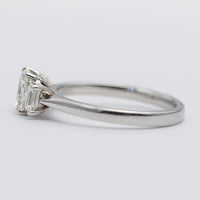 Stunning Platinum Trilogy Radiant Cut Diamond Ring