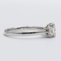 Stunning Platinum Trilogy Radiant Cut Diamond Ring