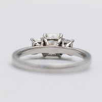 Stunning Platinum Trilogy Radiant Cut Diamond Ring