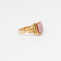 Antique Sardonyx Shield Signet Ring