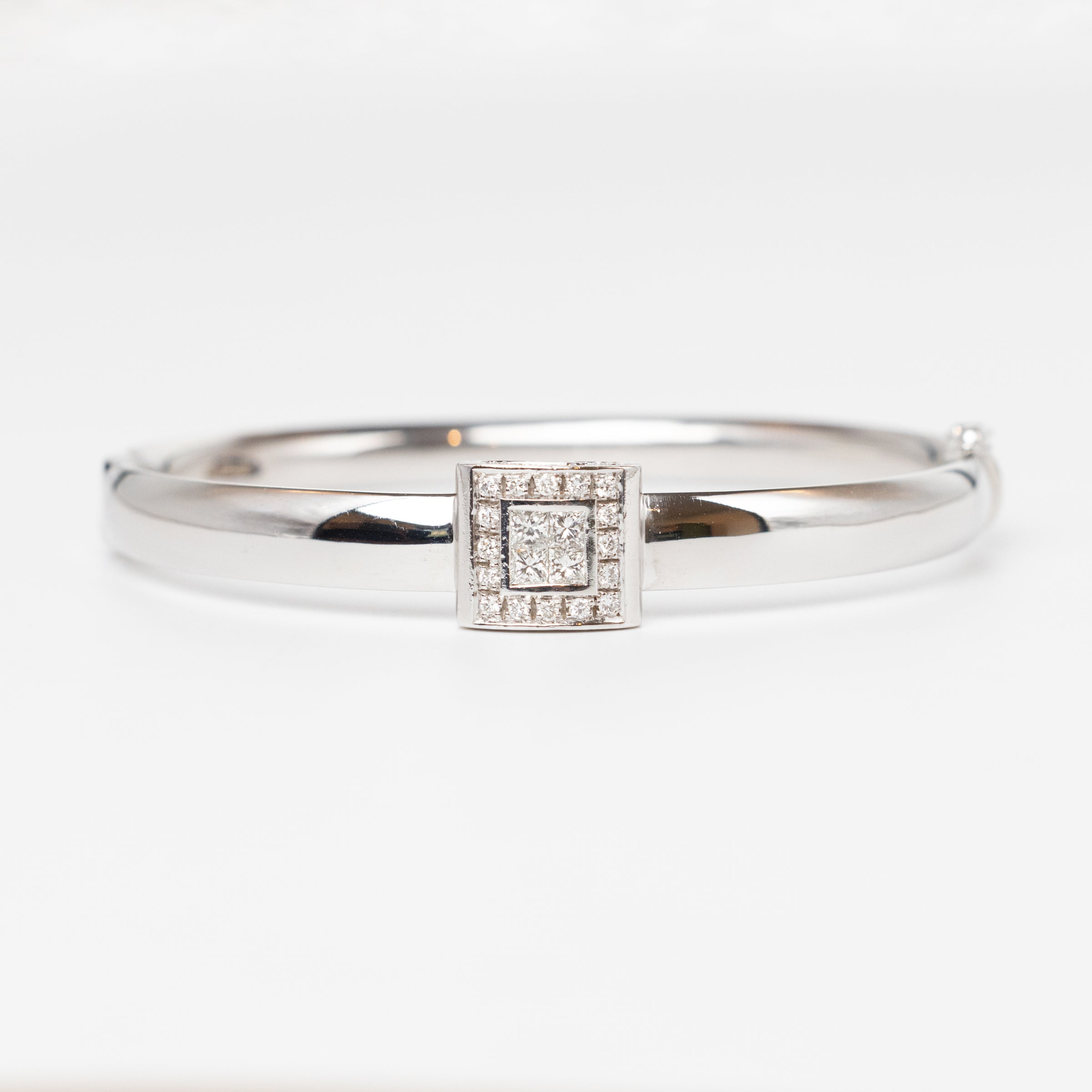 Modern Design Diamond Bangle