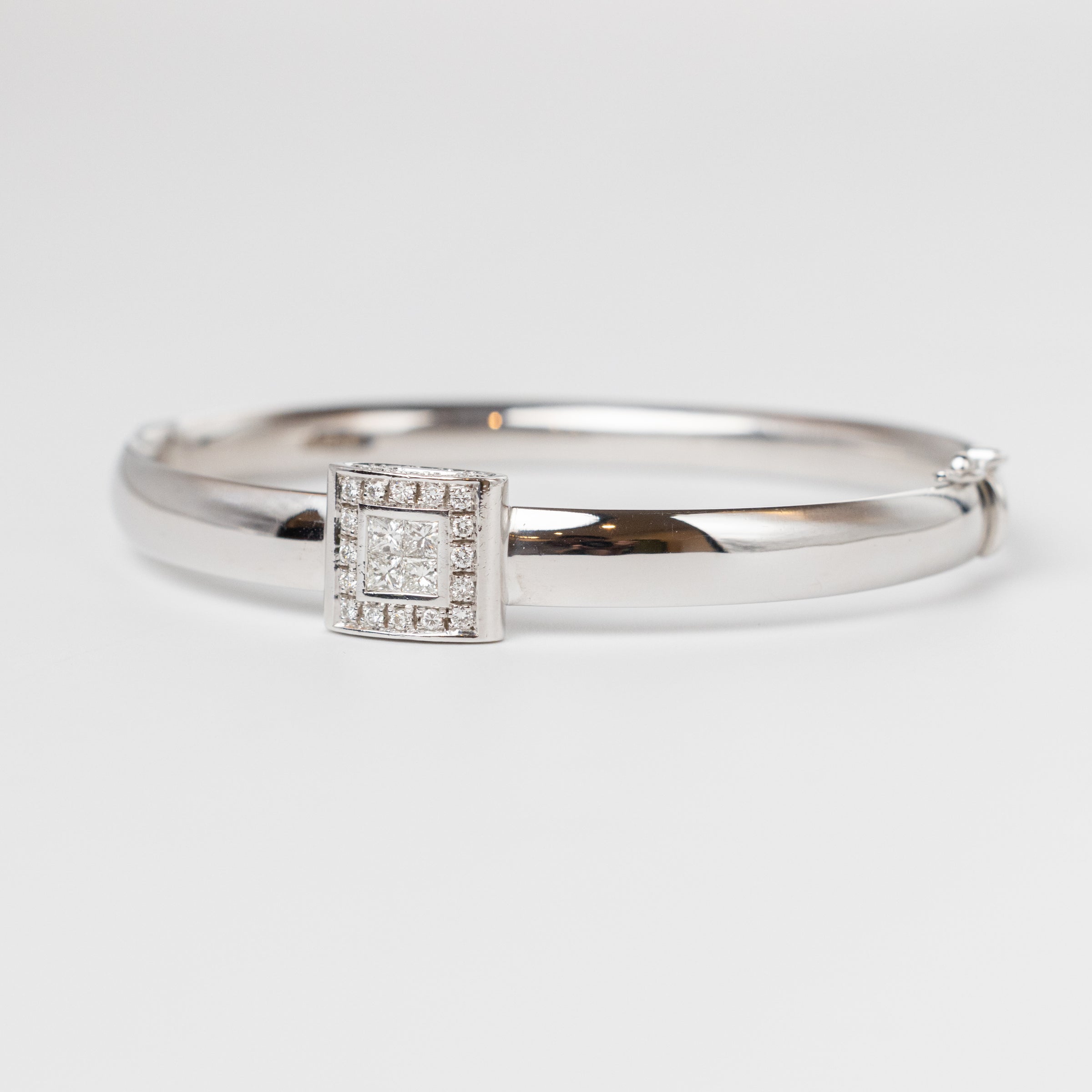 Modern Design Diamond Bangle