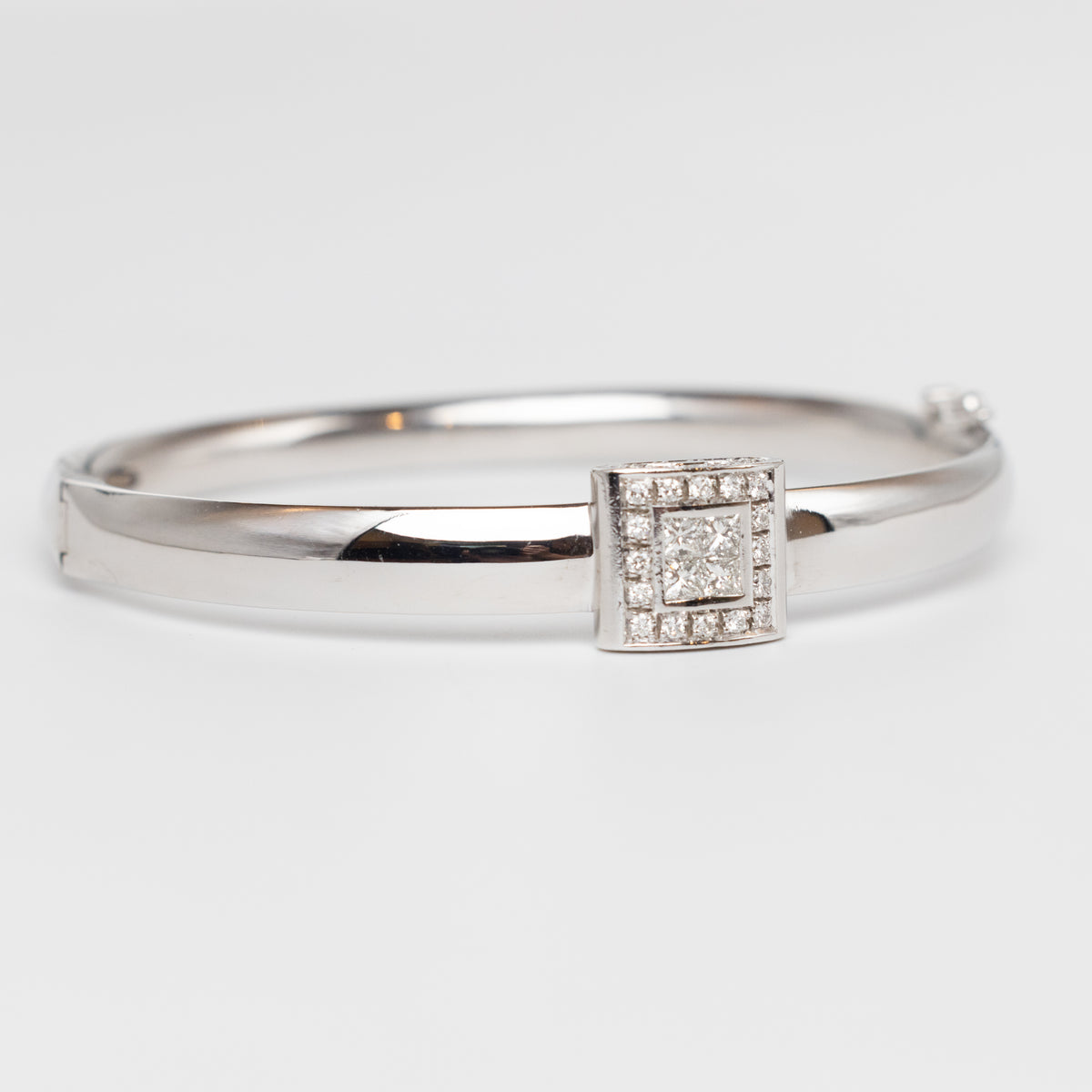 Modern Design Diamond Bangle