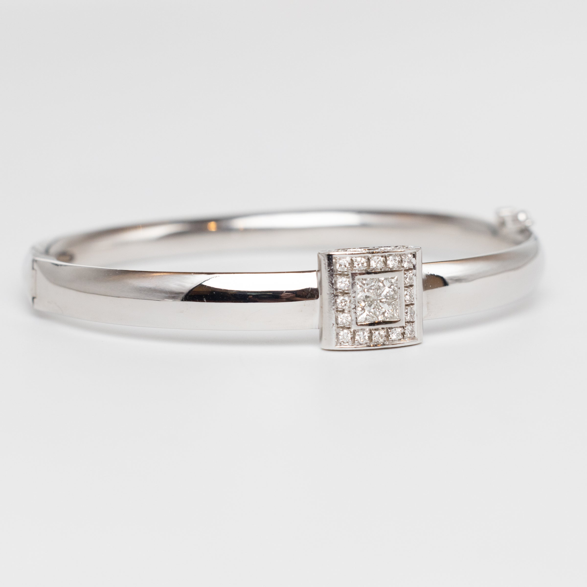 Modern Design Diamond Bangle