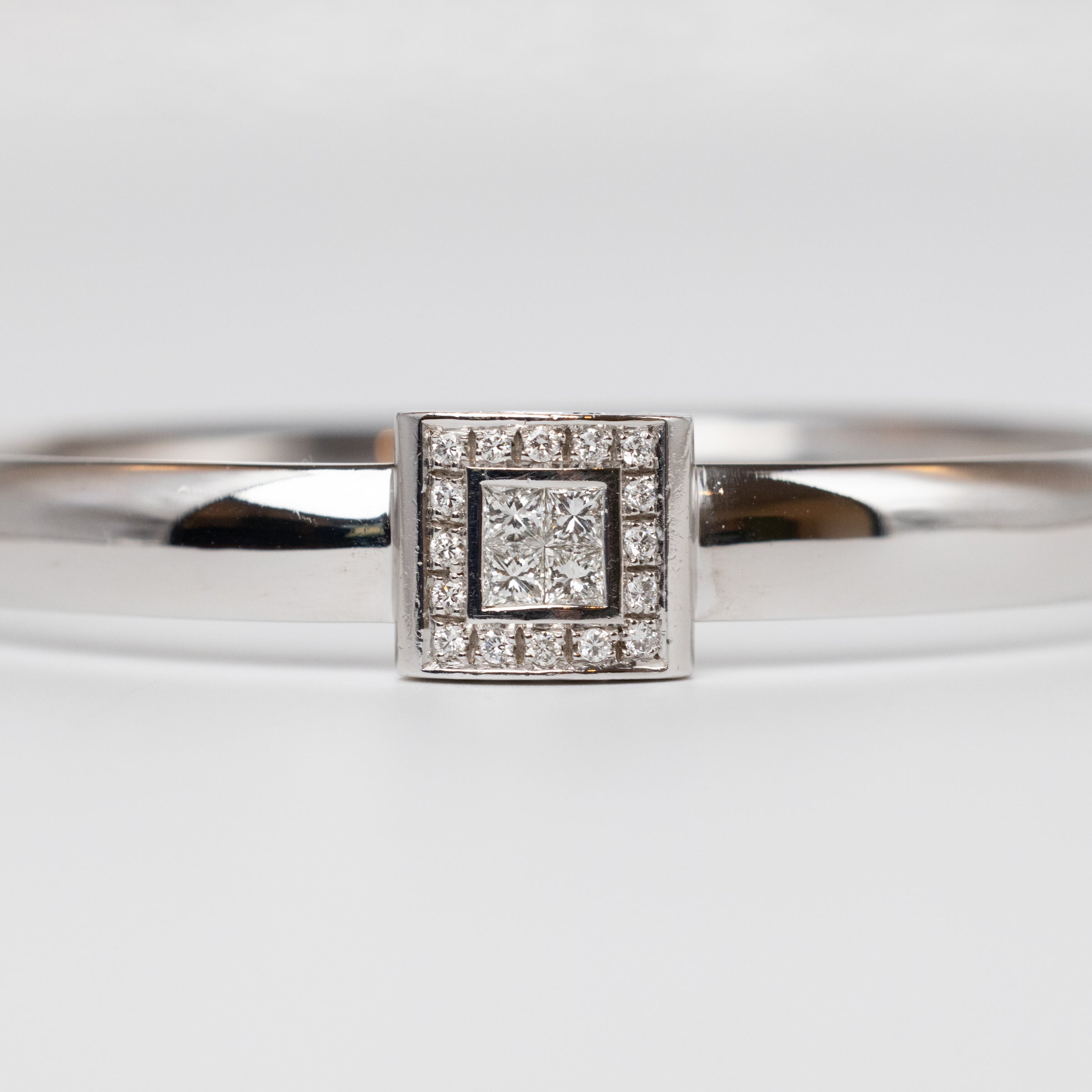Modern Design Diamond Bangle