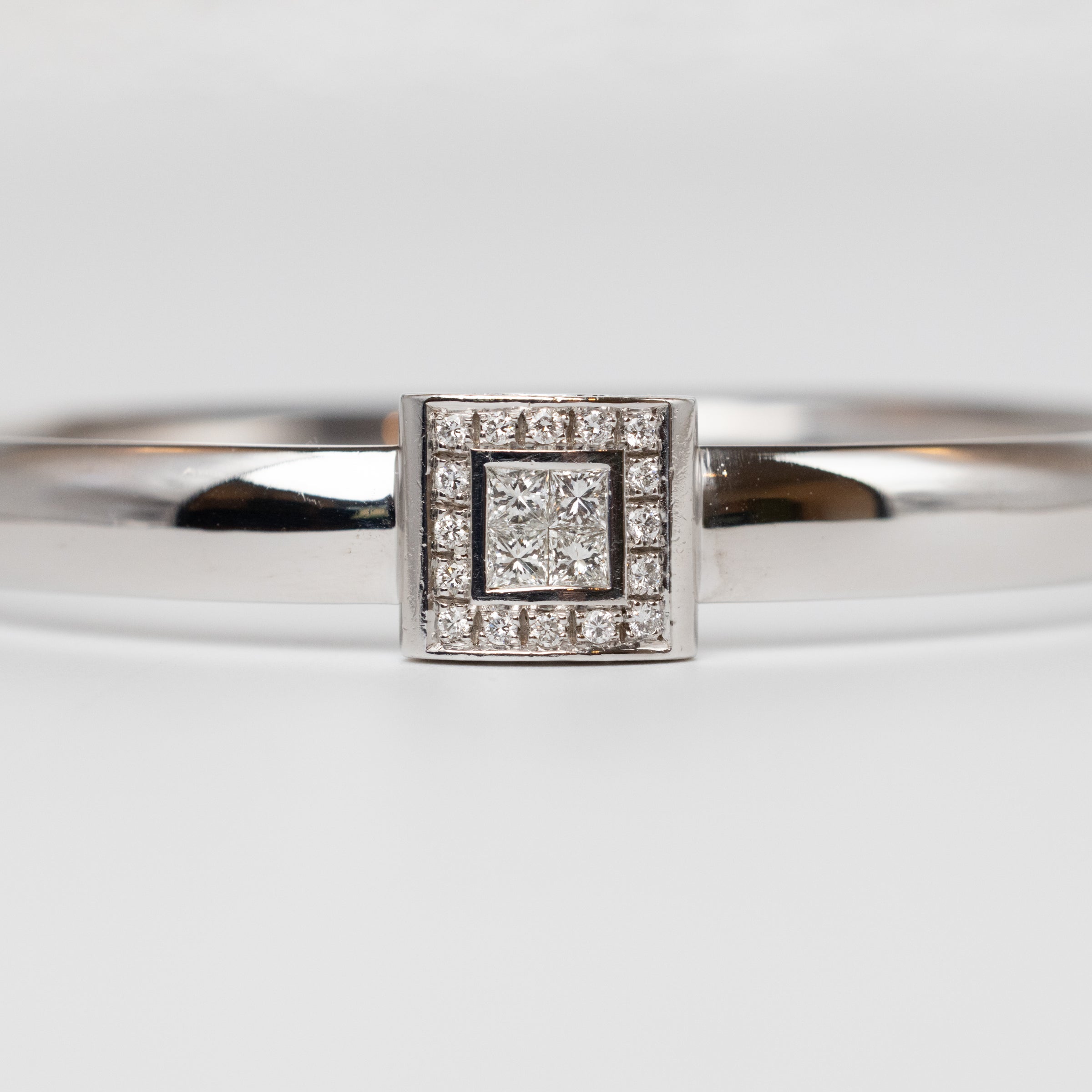Modern Design Diamond Bangle