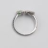 Superb Platinum Diamond And Emerald Ring