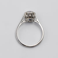 vintage engagement ring birds eye view