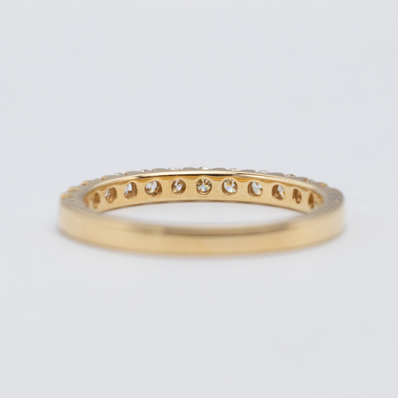 18K Yellow Gold .50ct Diamond Eternity Ring