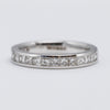 18K White Gold Princess Cut 1.02ct Diamond Channel Set Eternity Ring