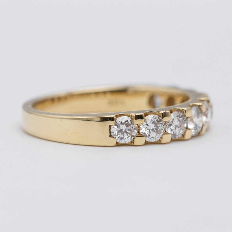 Beautiful 18K Yellow Gold 1ct Eternity Ring