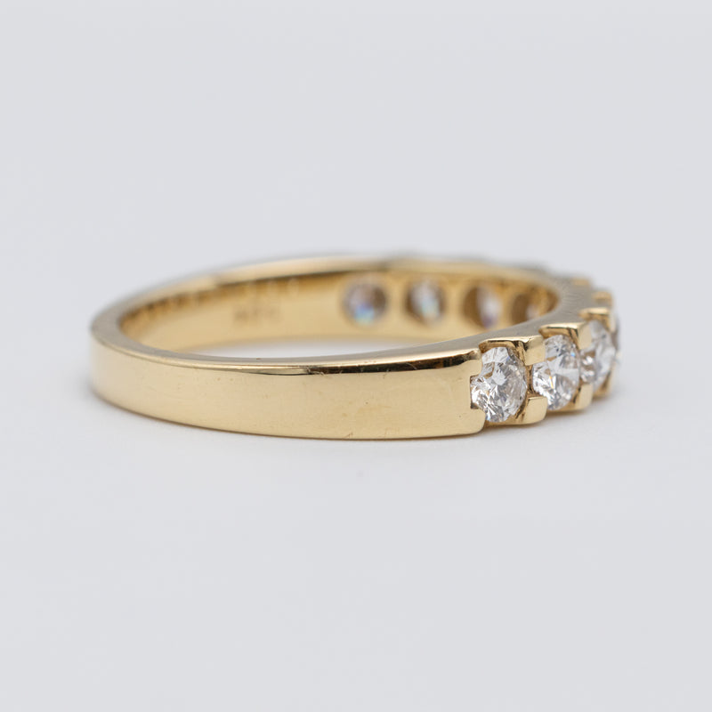 Beautiful 18K Yellow Gold 1ct Eternity Ring