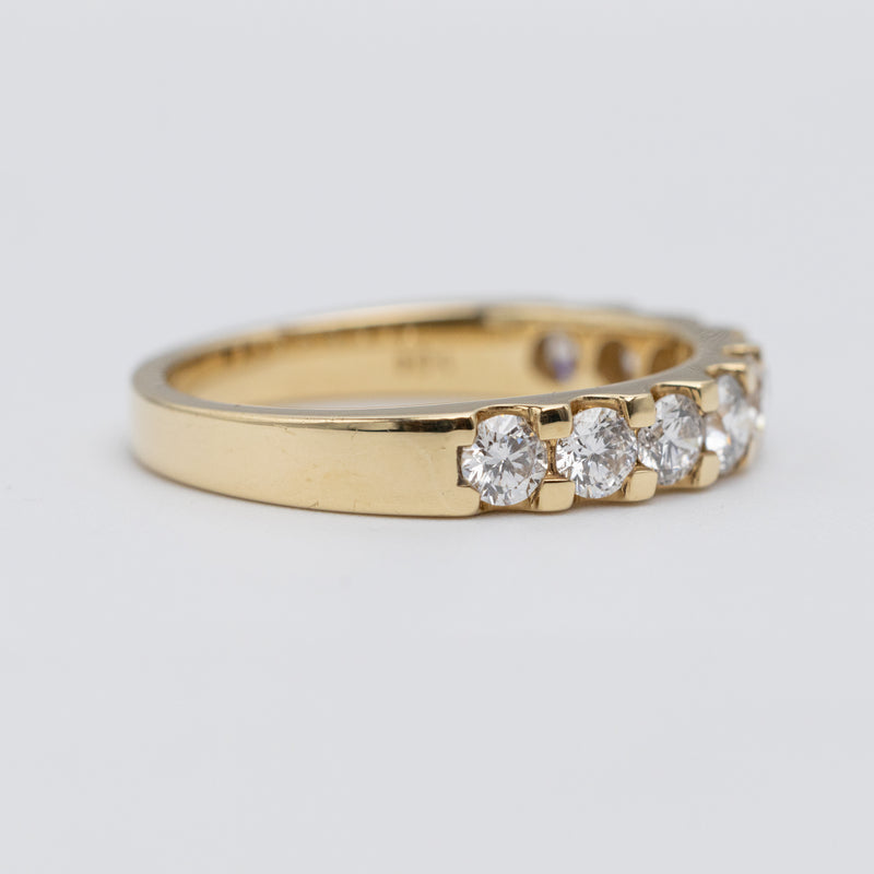 Beautiful 18K Yellow Gold 1ct Eternity Ring