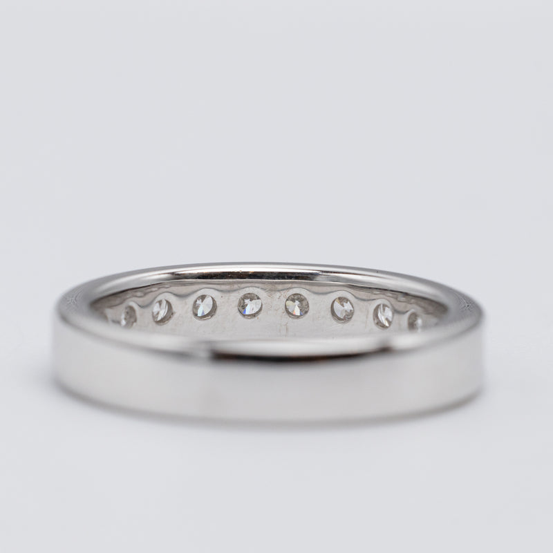 Stunning 18K White Gold Channel Set 0.75ct Diamond Eternity Ring