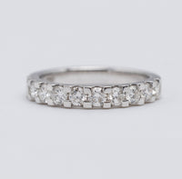 Elegant 18K White Gold 0.75ct Diamond Eternity Ring