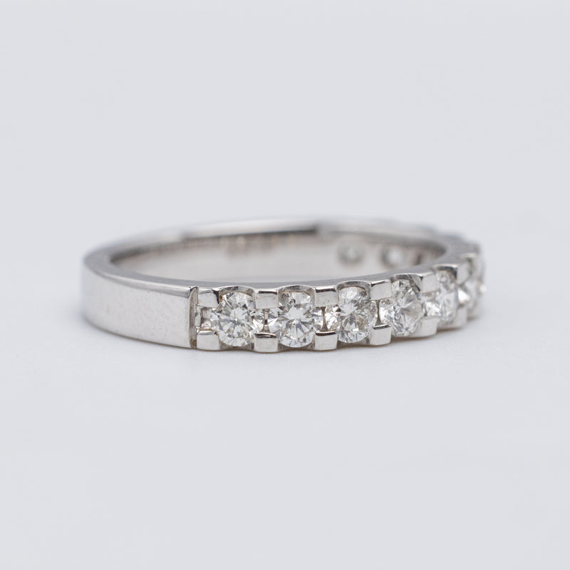 Elegant 18K White Gold 0.75ct Diamond Eternity Ring