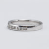 18K White Gold Channel Set Princess Cut Diamond Eternity Ring