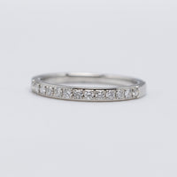 Pretty Platinum Pavé Set 0.20ct Diamond Eternity Ring