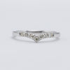 Enchanting Platinum Wishbone Diamond Eternity Ring