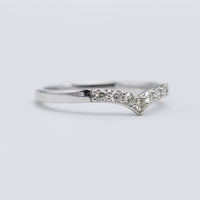 Enchanting Platinum Wishbone Diamond Eternity Ring