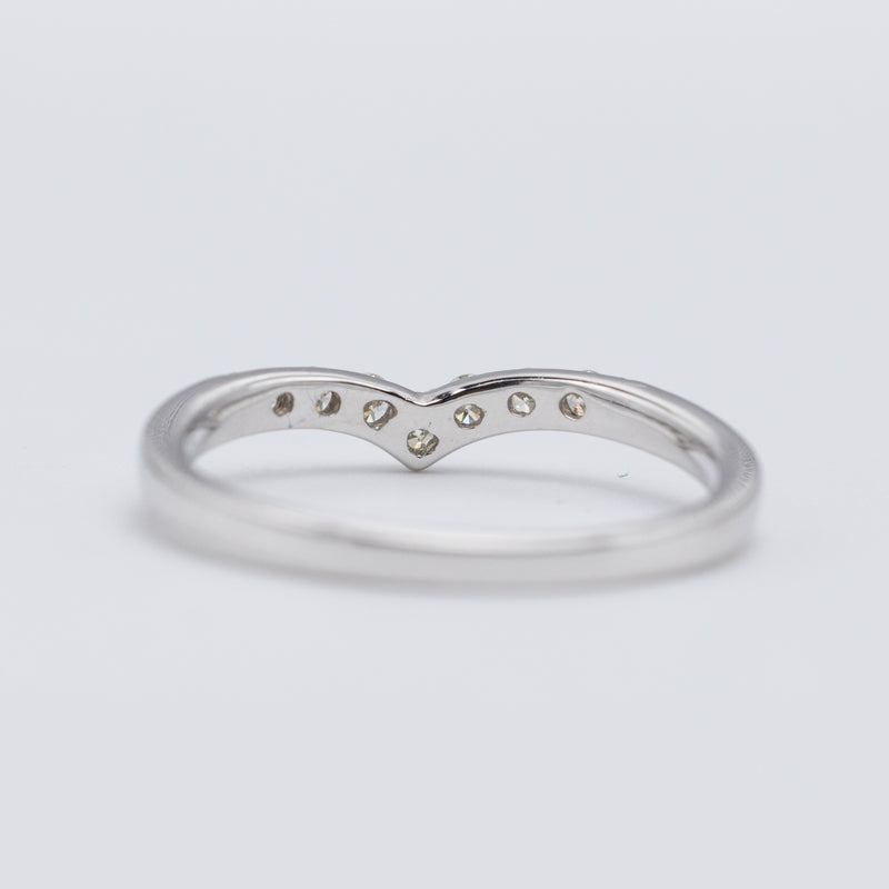 Enchanting Platinum Wishbone Diamond Eternity Ring