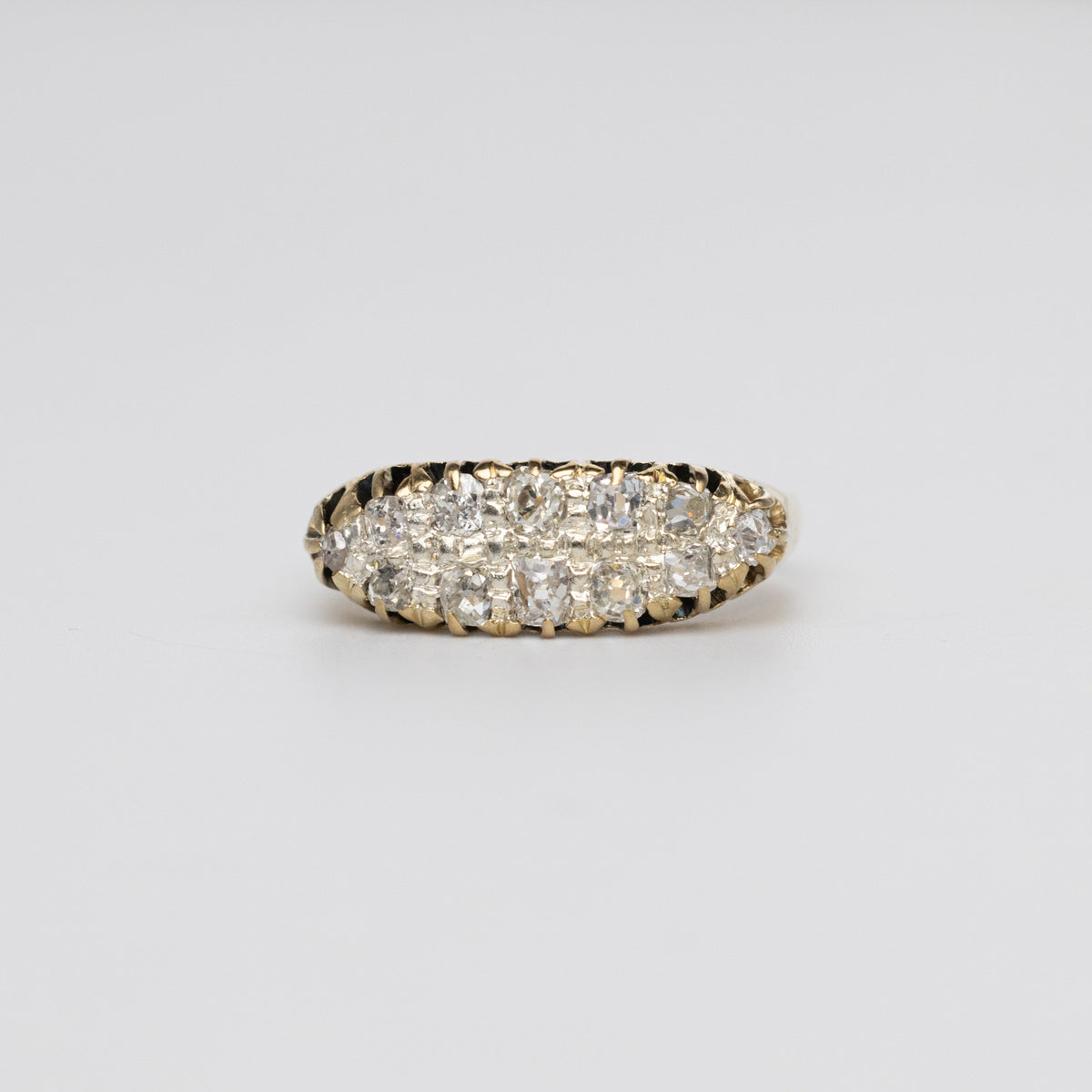 Vintage Navette Old-Cut Diamond Ring