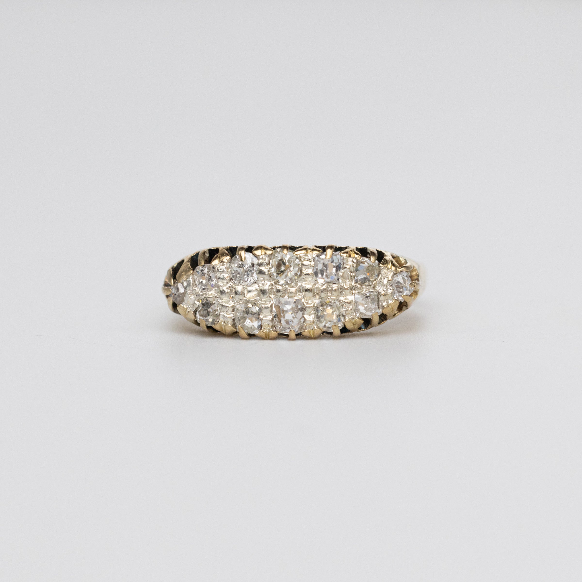 Vintage Navette Old-Cut Diamond Ring