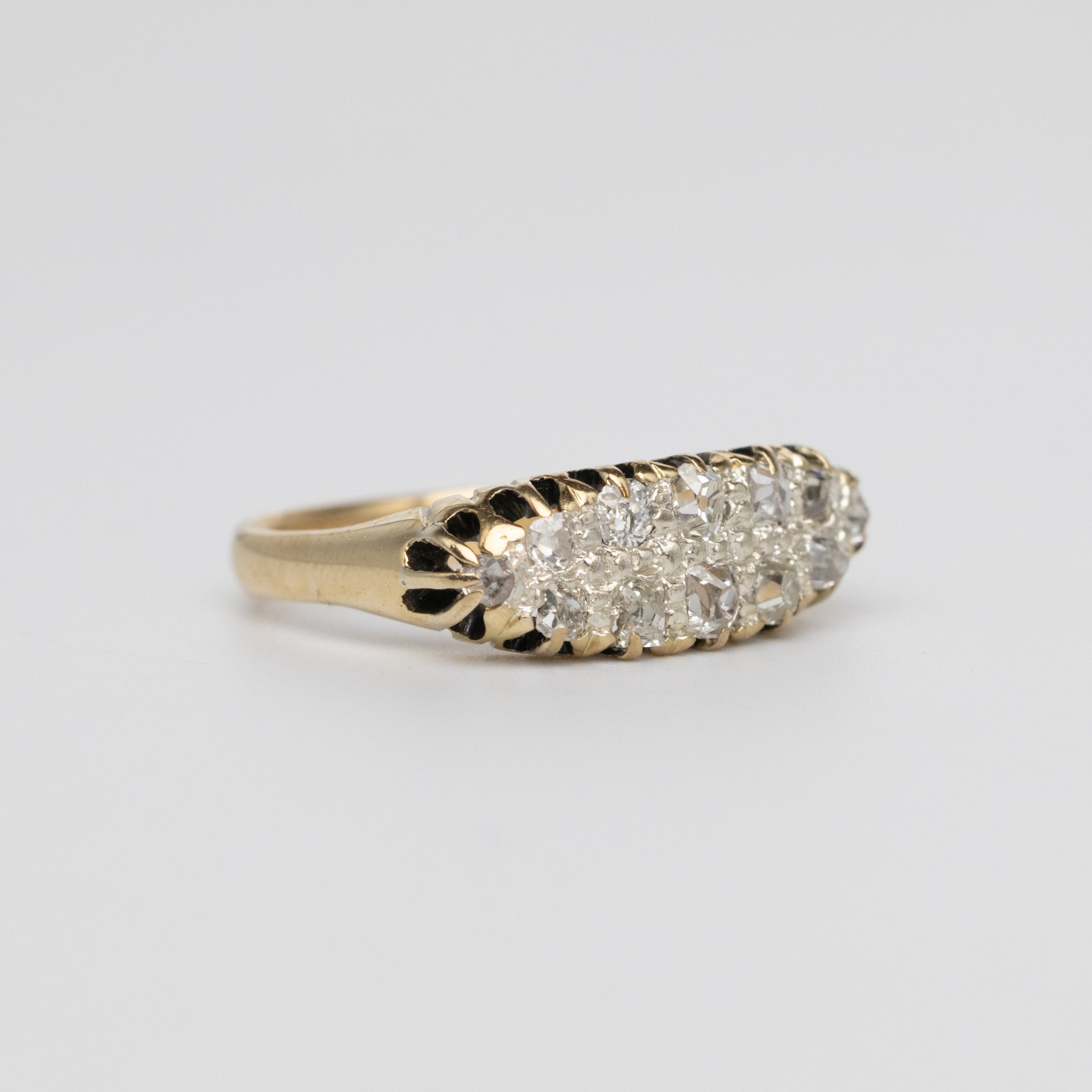 Vintage Navette Old-Cut Diamond Ring