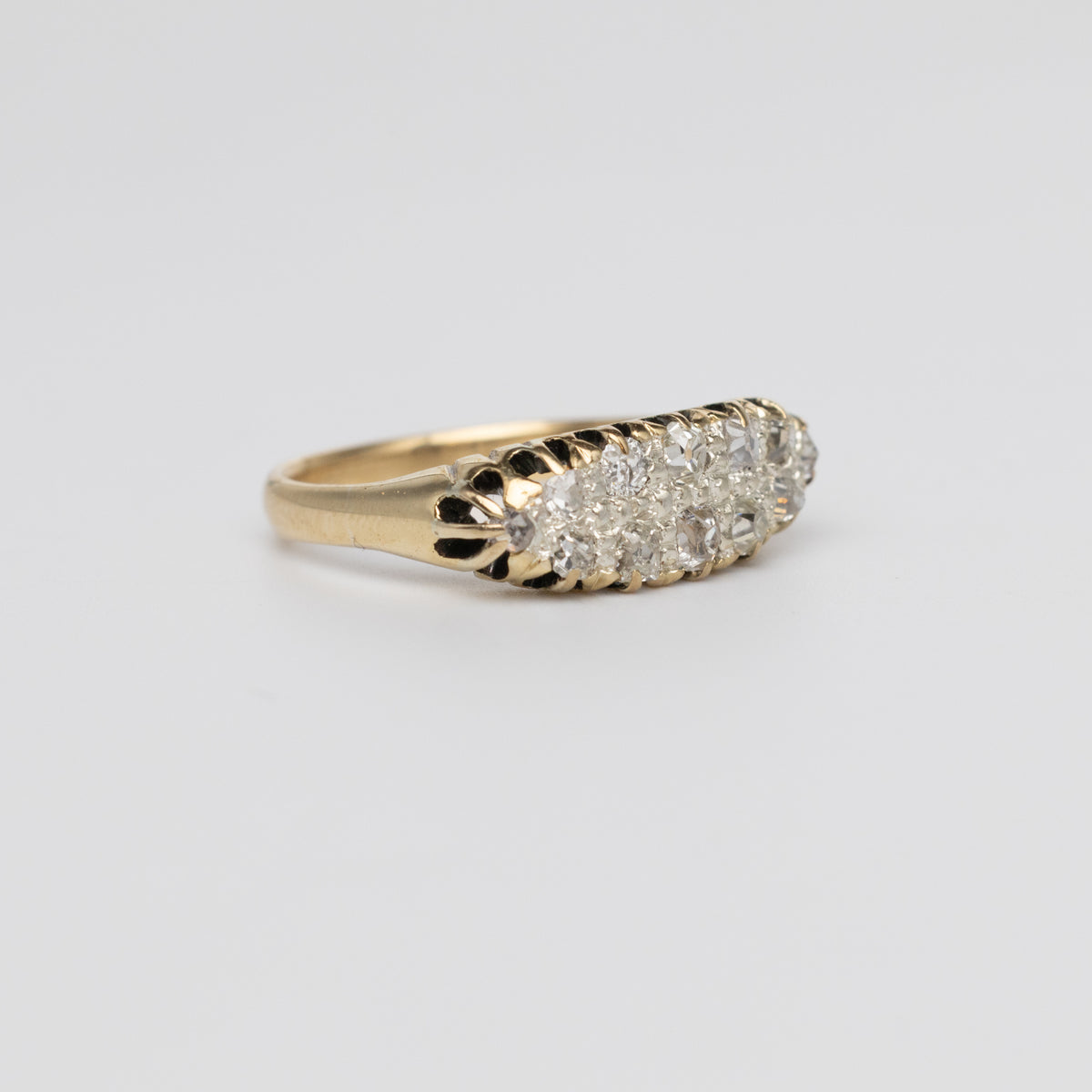 Vintage Navette Old-Cut Diamond Ring
