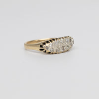 Vintage Navette Old-Cut Diamond Ring