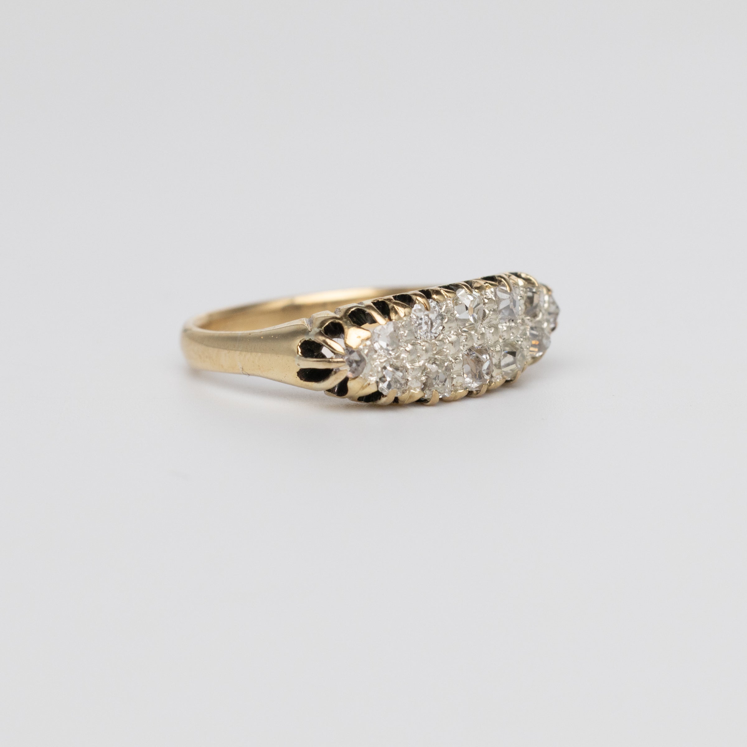 Vintage Navette Old-Cut Diamond Ring