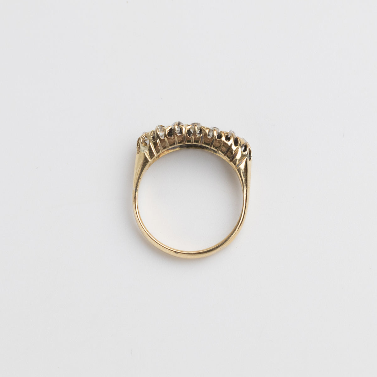 Vintage Navette Old-Cut Diamond Ring