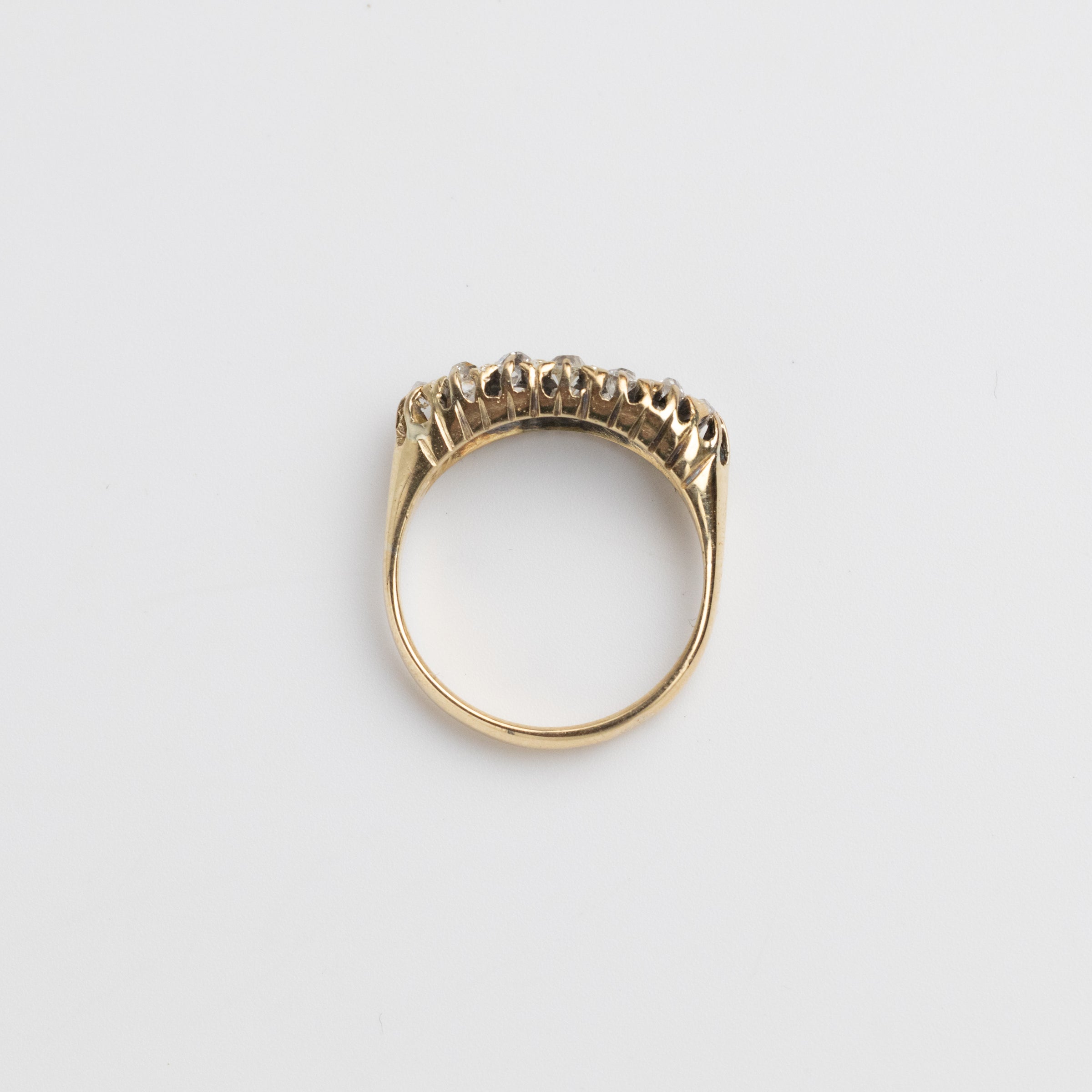Vintage Navette Old-Cut Diamond Ring