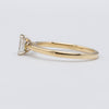 Beautiful 18K Yellow Gold Emerald Cut 0.45ct Diamond Solitaire Engagement Ring