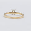 Beautiful 18K Yellow Gold Emerald Cut 0.45ct Diamond Solitaire Engagement Ring