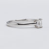 Beautiful Platinum Emerald Cut Diamond Solitaire Engagement Ring