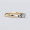 Stunning 18K Yellow Gold Diamond Trilogy Engagement Ring