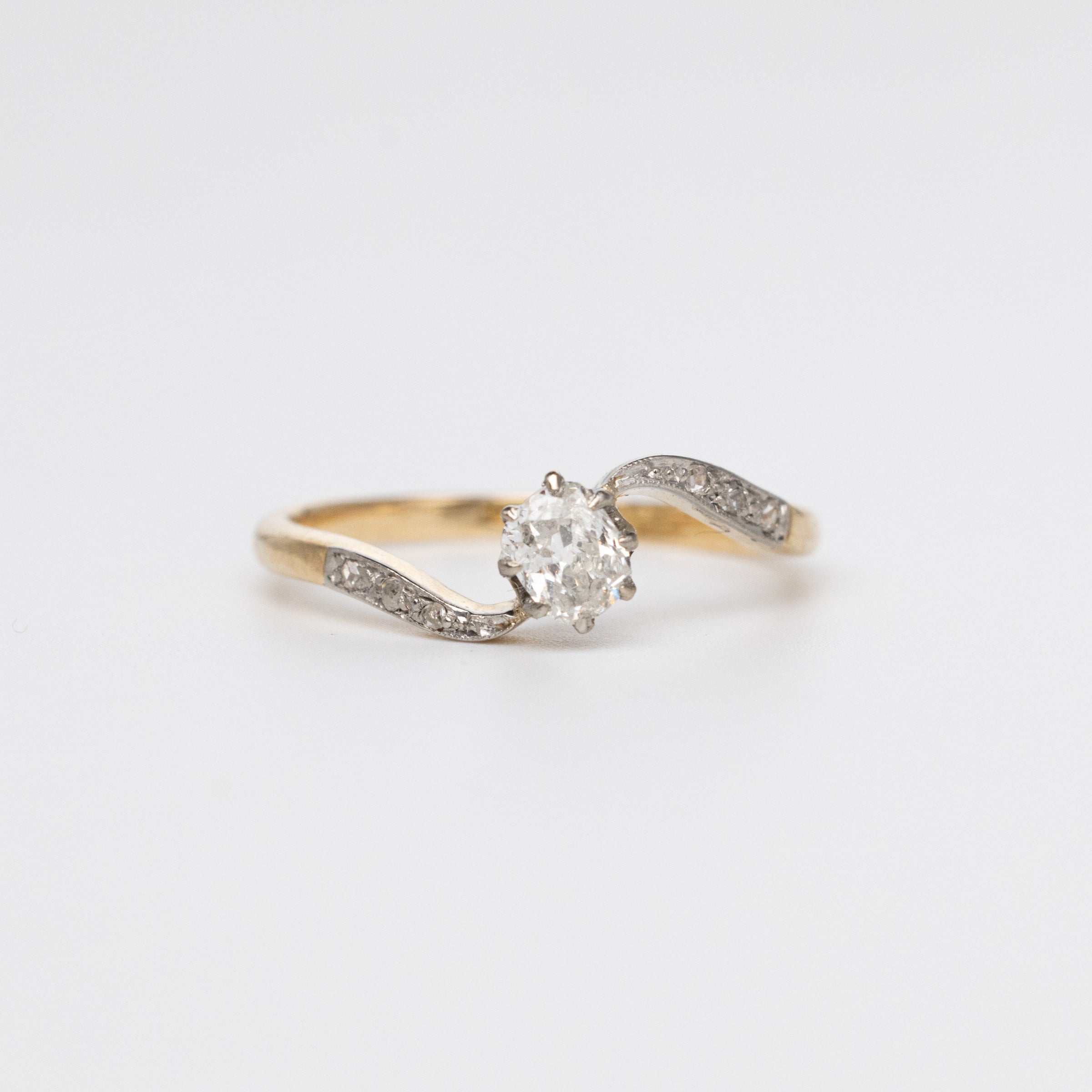 Antique Mine-Cut Diamond Ring