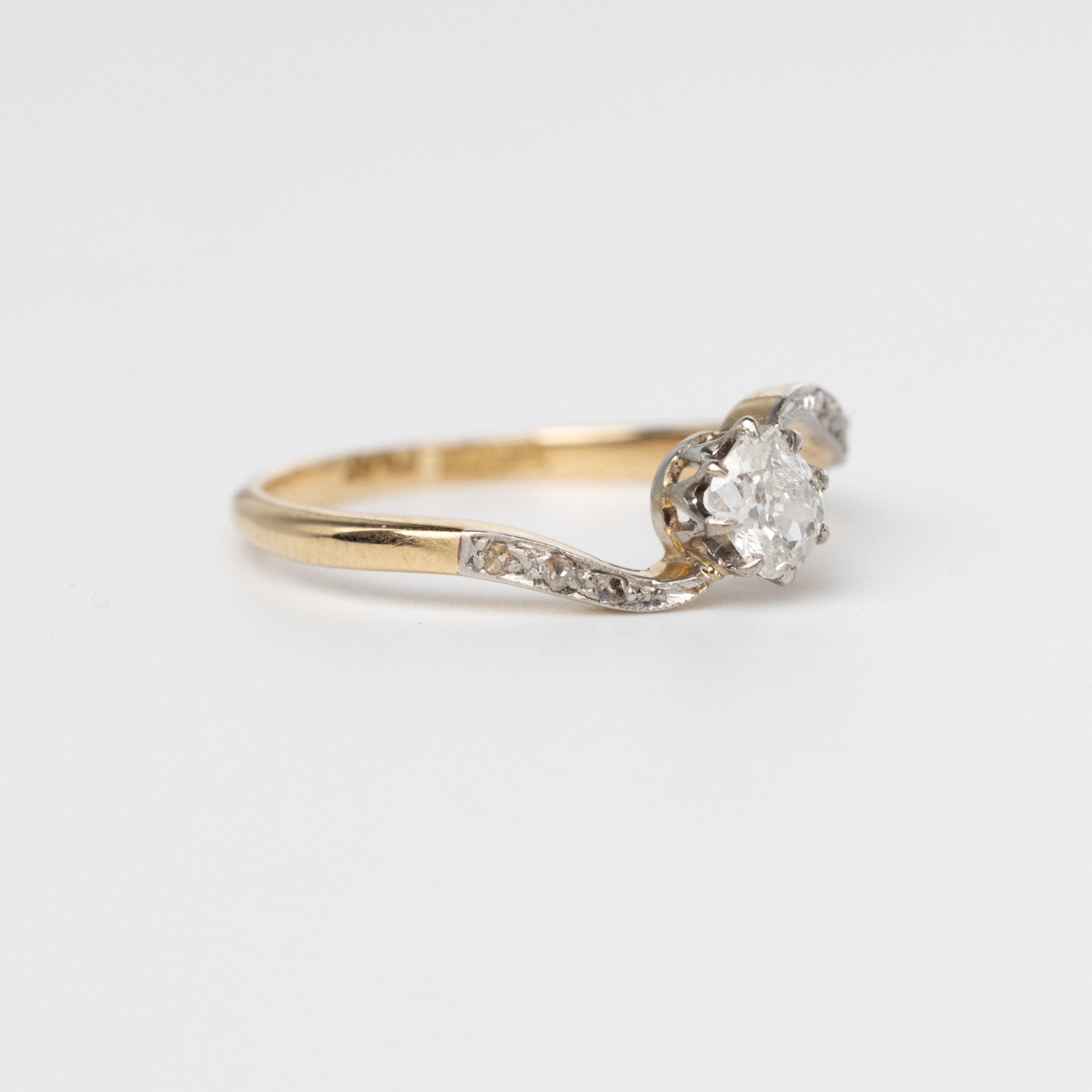Antique Mine-Cut Diamond Ring