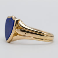 gold signet ring left side