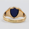 gold signet ring back