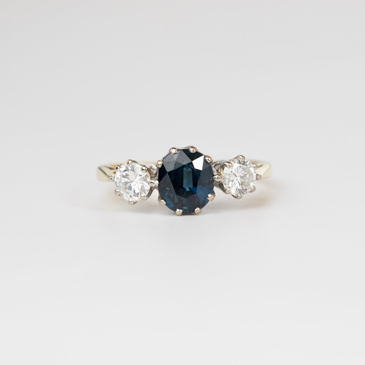 Trilogy Sapphire And Diamond Ring