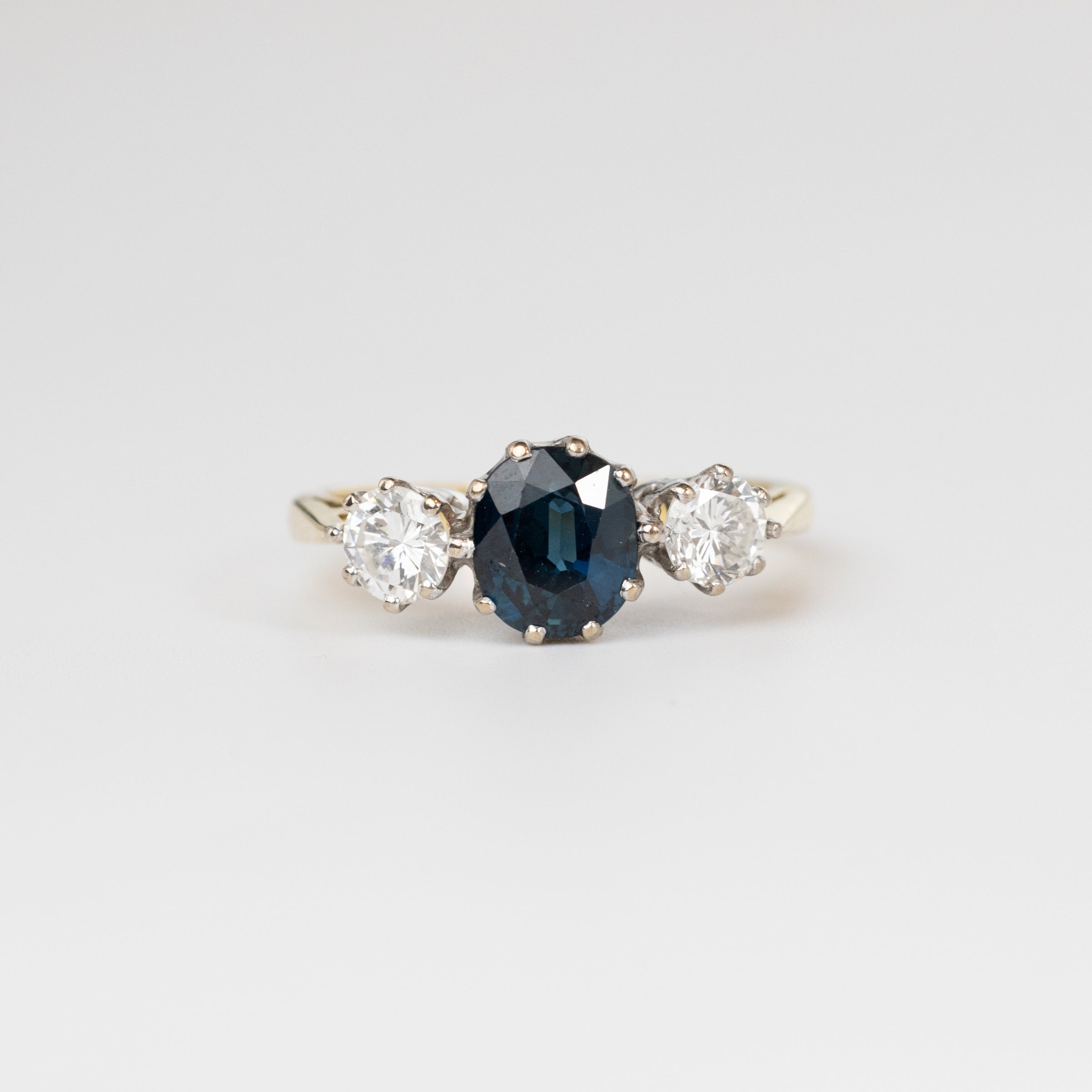 Trilogy Sapphire And Diamond Ring