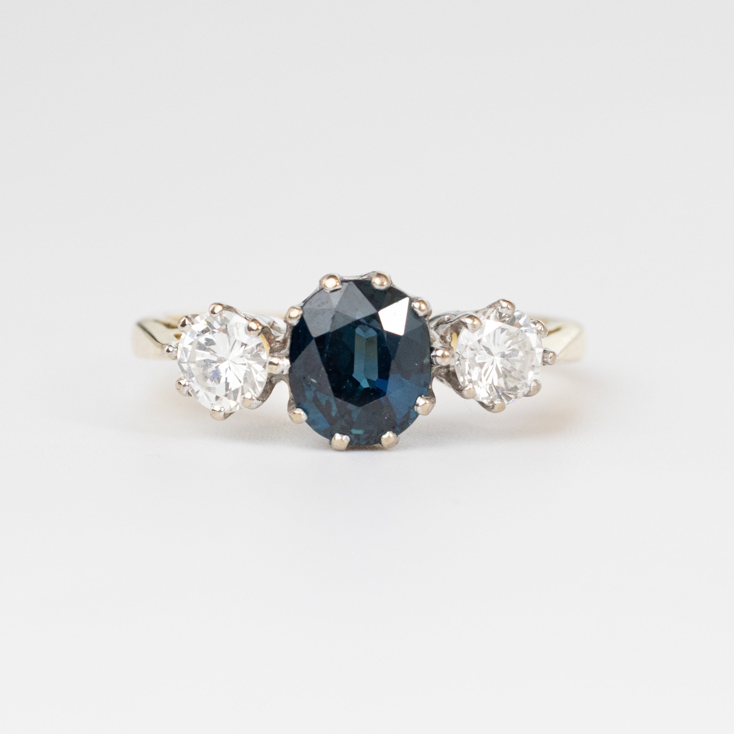 Trilogy Sapphire And Diamond Ring