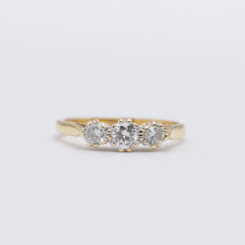 Diamond Trilogy Ring front