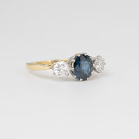 Trilogy Sapphire And Diamond Ring