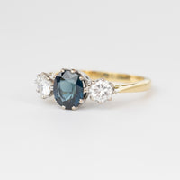 Trilogy Sapphire And Diamond Ring
