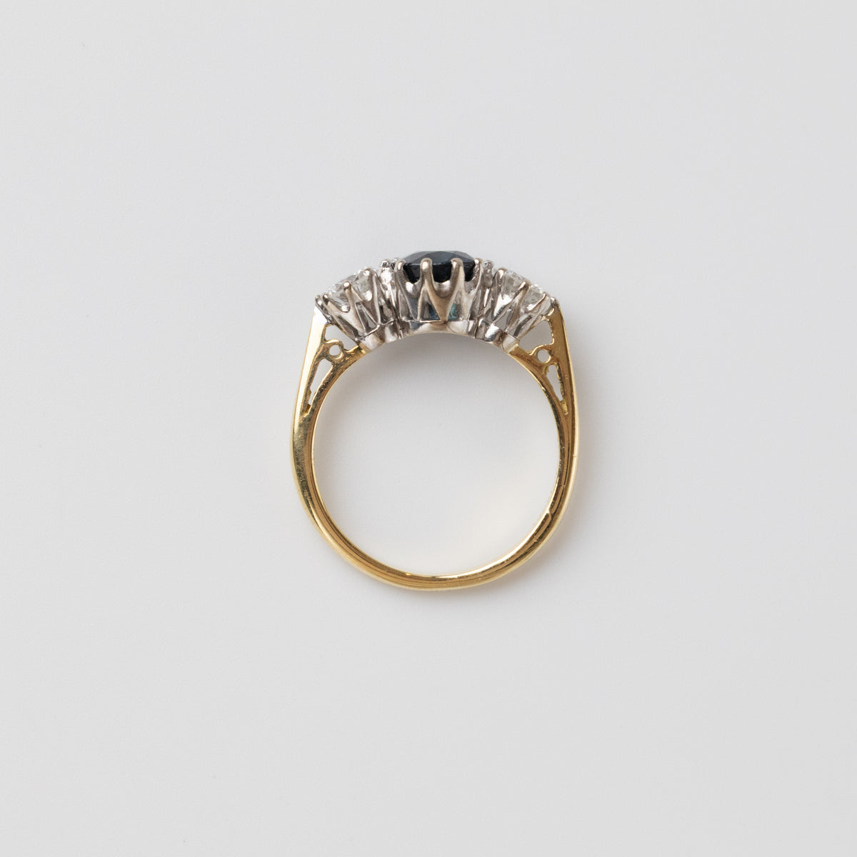 Trilogy Sapphire And Diamond Ring