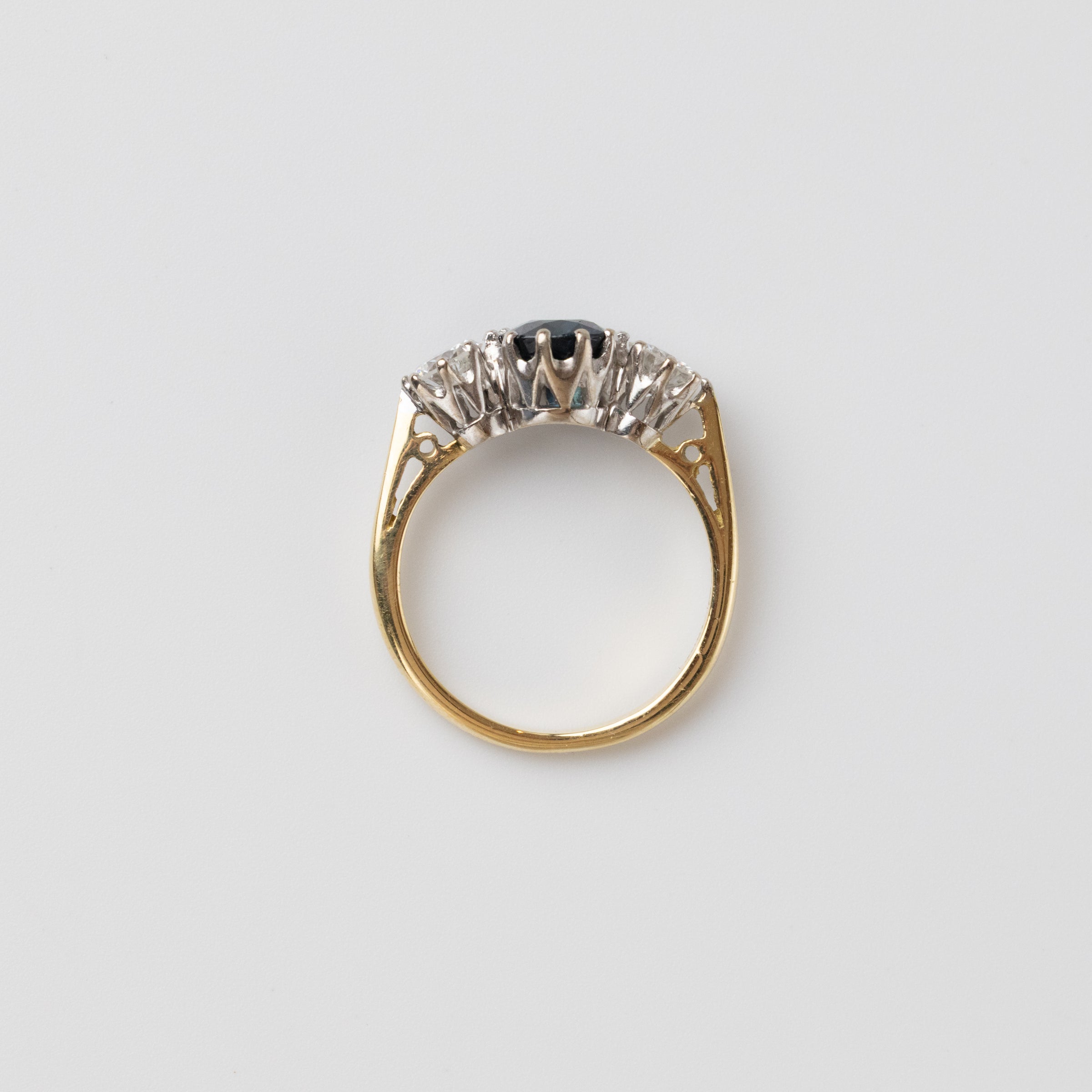 Trilogy Sapphire And Diamond Ring